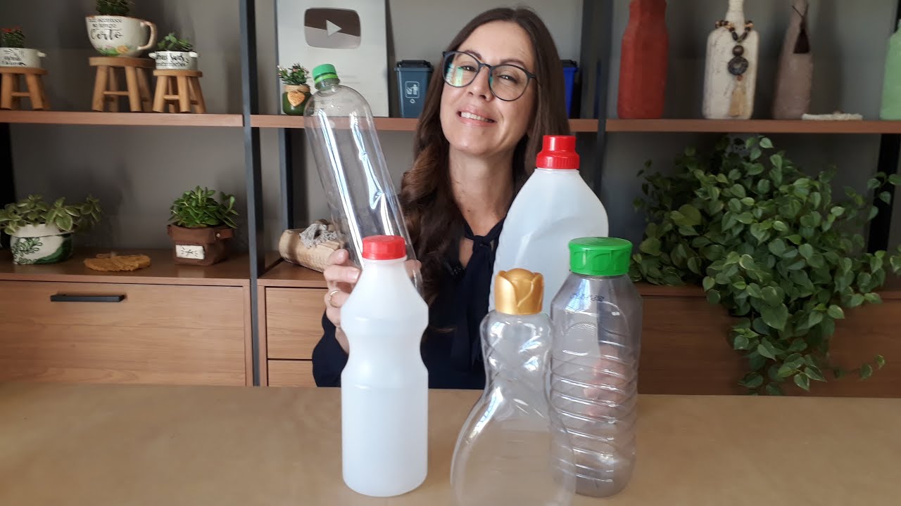 Olha o que da pra fazer com essas garrafas -  DIY FALSA CERAMICA NO PLASTICO