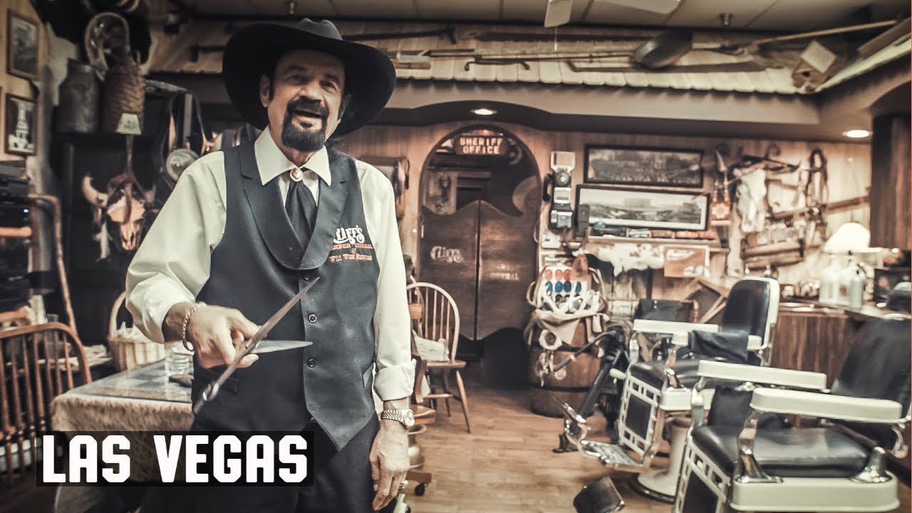 🇺🇸 Barbershop Tour of Cliff's Barber Corral | Las Vegas