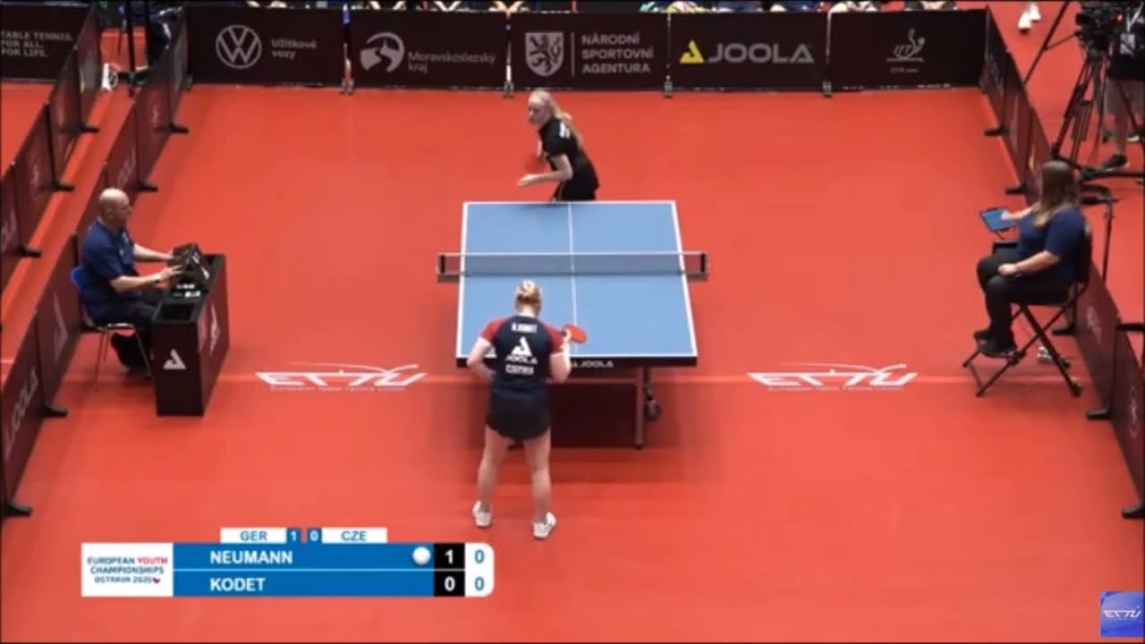 NEUMANN Josephina vs KODET Hanka | U15 girls team semifinal, GER  vs CZE | EYC 2025
