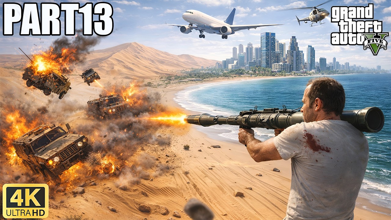 GTA 5 NaturalVision Evolved Gameplay Walkthrough Part 13 | 4K Ultra Realistic Graphics