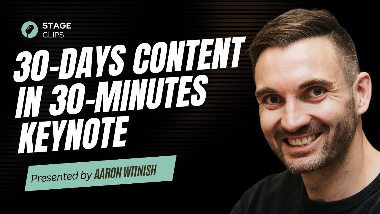 30 Days of Content in 30 Minutes | Social Media Strategy for Business Owners (Keynote)