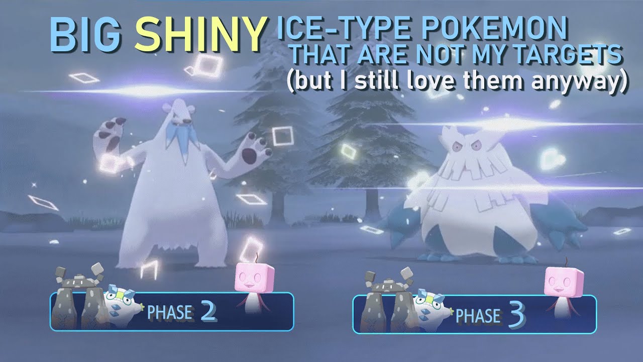 514 - LIVE! Shiny Beartic & Abomasnow #2 on Shield after 3812 and 2430 REs respectively [Phase 2&3]