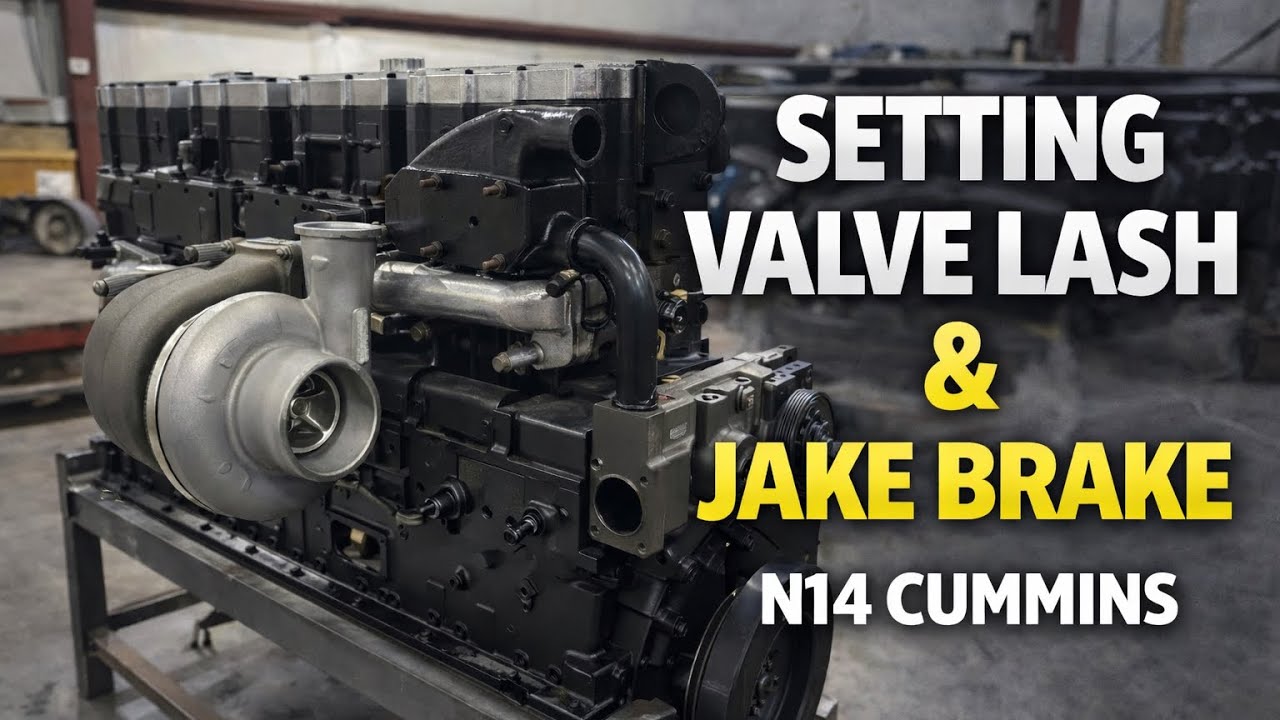 N14 Cummins Valve & Jake Brake Adjustment Whiskey Pete Cabover Project