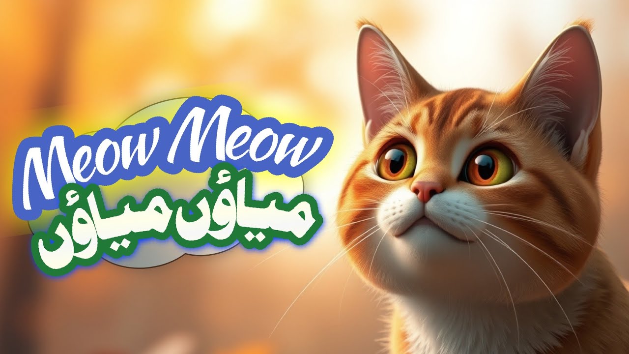 Meow meow poem for kids | Billi krti meow meow | Urdu Rhymes @TheChachukids