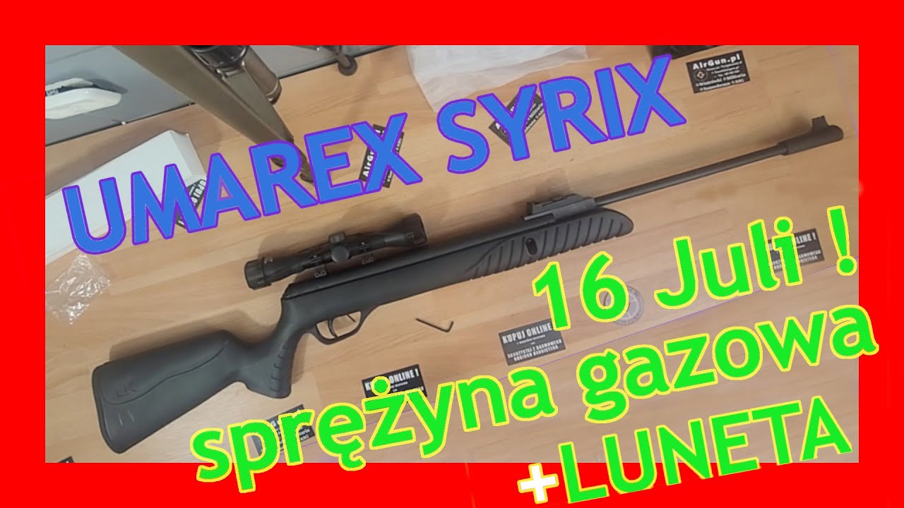 Umarex Syrix Wiatrówka ze sprężyną gazową i lunetą - UNBOXING i omówienie