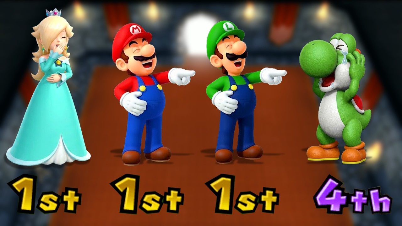 【マリオパーティ9+10】激熱ミニゲーム集！ロゼッタとヨッシーがマリオ兄弟に挑む 4K UHD (2160P)