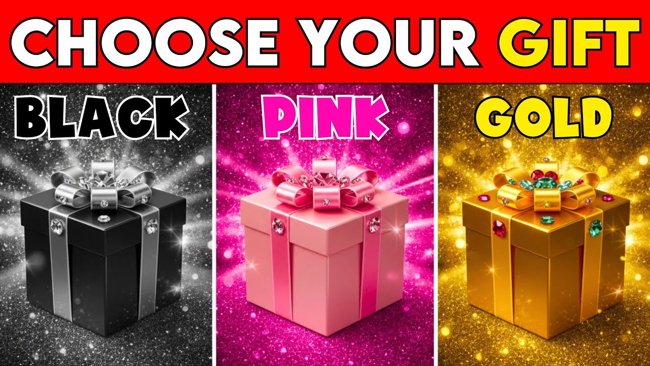 Choose Your Gift 🎁 Black Pink Gold Edition | 3 Gift Box Collection | Quiz Pell