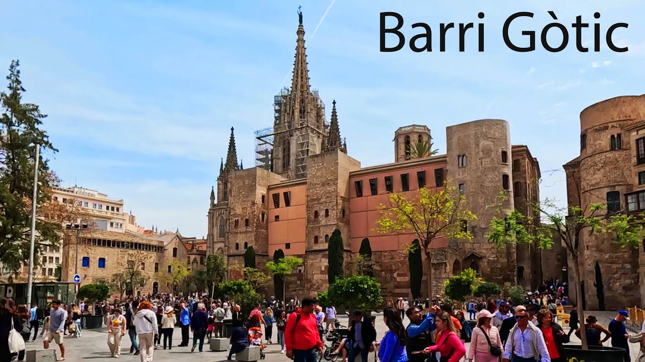 Barri G&ograve;tic, Barcelona - gorgeous medieval historical town and gothic cathedral