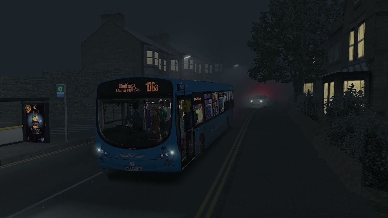 OMSI 2 | Ulsterbus Volvo B7RLE Wright Eclipse 2 920 | 106a to Belfast