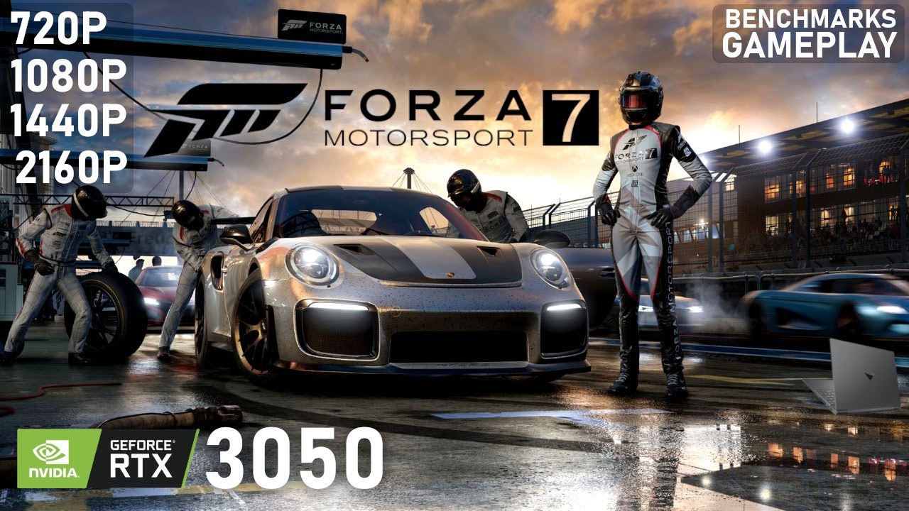 Forza Motorsport 7 | RTX 3050 M 75W | 5600H | 1x8GB | Benchmarks Gameplay Multiple Settings
