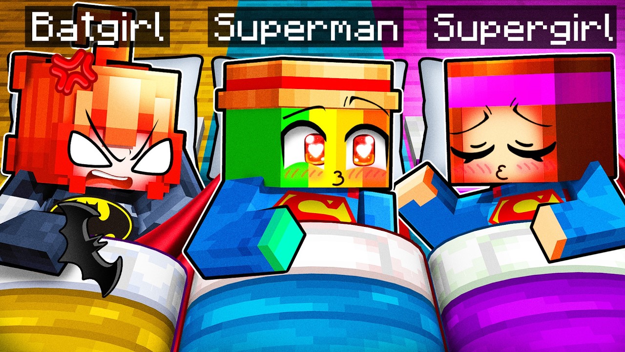 J’ai fait une Soirée pyjama SECRÈTE de SUPER HÉROS sur Minecraft !