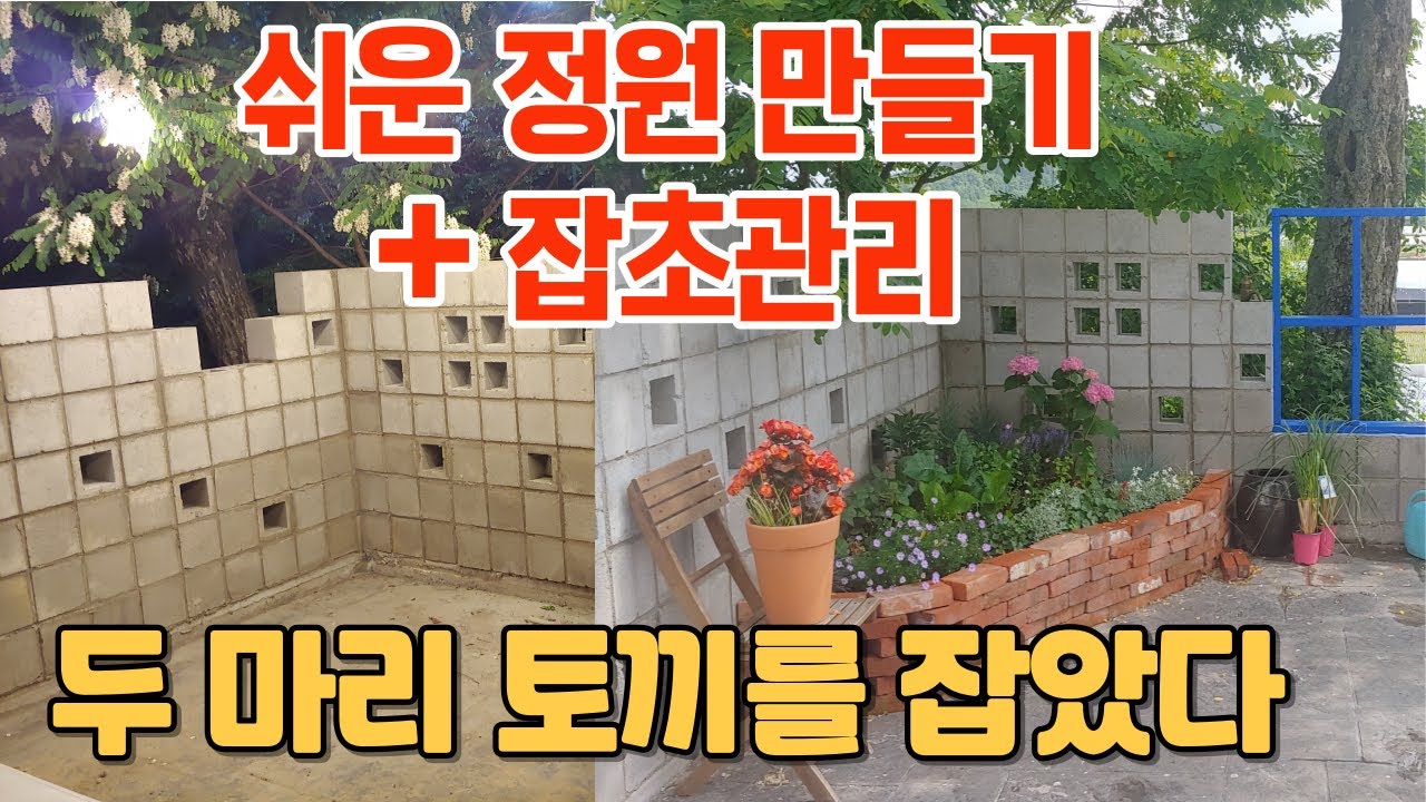 두마리 토끼를 잡았다. 관리가 쉬우면서도 예쁘게 정원을 만들 수 있는 방법