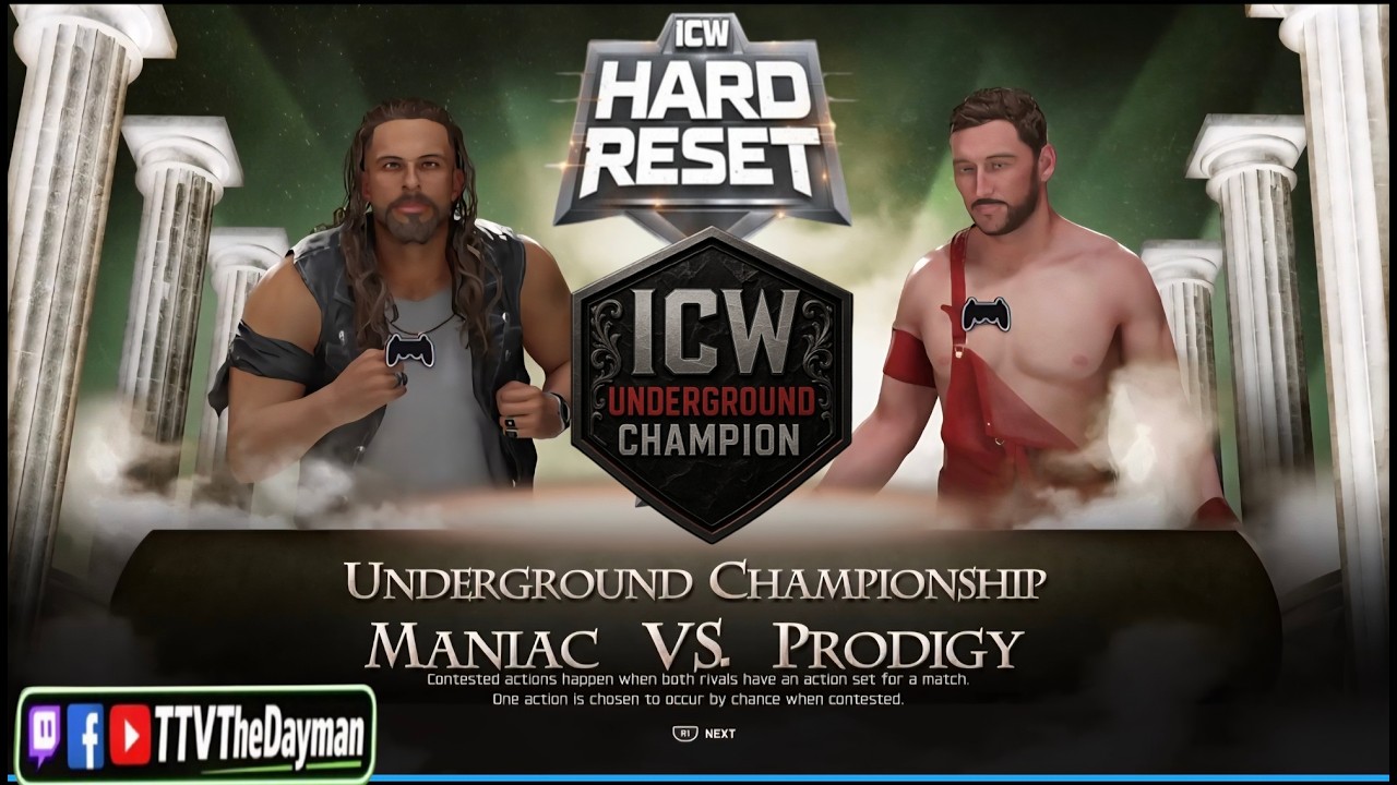 Maniac VS Prodigy Underground Title at Hard Reset