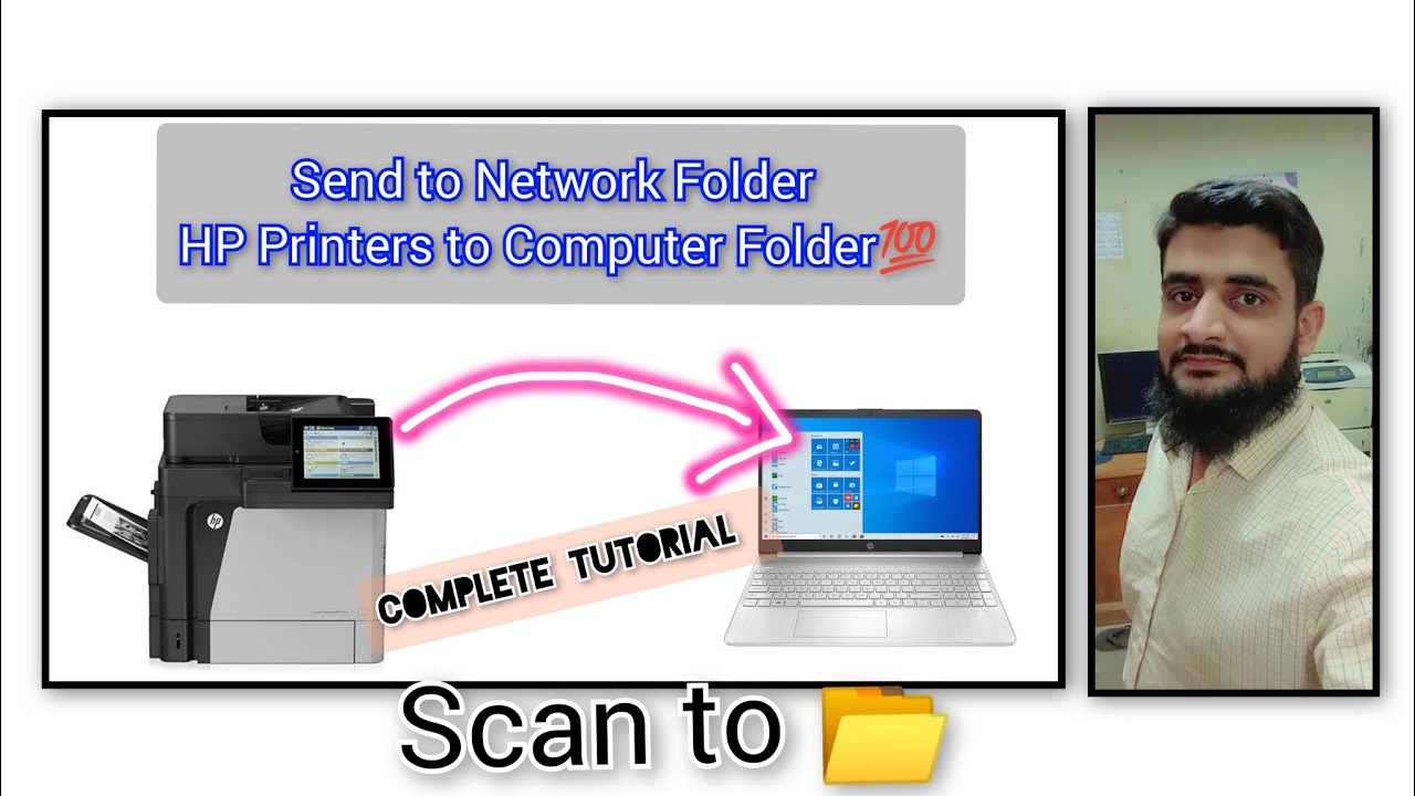 How to Scan to Folder | Send to Folder from HP Laserjet 630, 4555, 4345 Printers | Tech Video