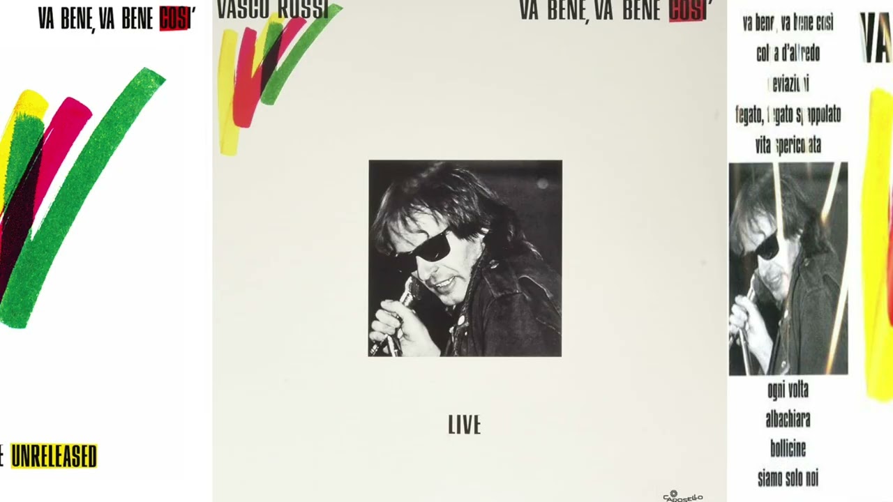 Vasco Rossi - Va Bene, Va Bene Cos&igrave; Live + Live Unreleased (Full Album 1983) 