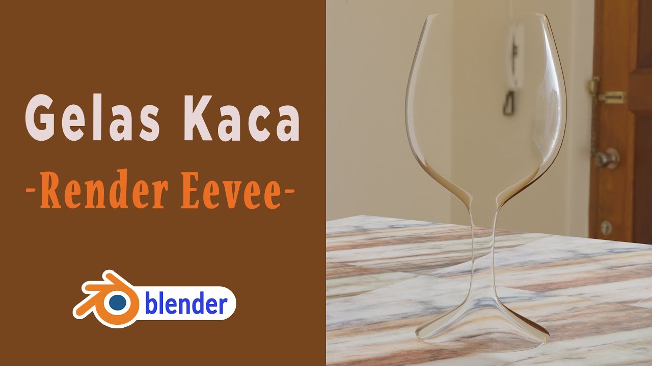 Membuat Material Kaca Transparan dengan Blender 2.9