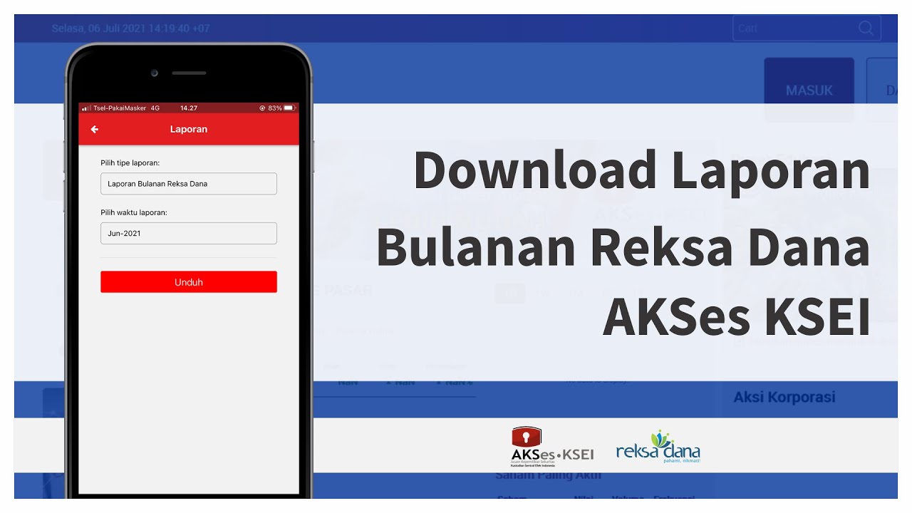 Tutorial Download Laporan Bulanan Reksa Dana via AKSes KSEI