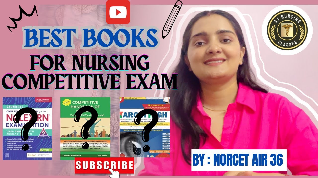 Best books for Norcet |Dsssb|PGI | Jipmer and various nursing competitive exam | how I secured AIR36