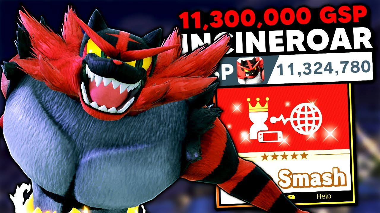 This is what an 11,300,000 GSP Incineroar looks like in Elite Smash