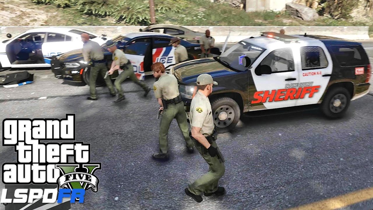 GTA 5 LSPDFR 0.3.1 - Эпизод 317 - Давайте будем копами - Шериф К9 Патруль (GTA 5 ПК Полицейские м...