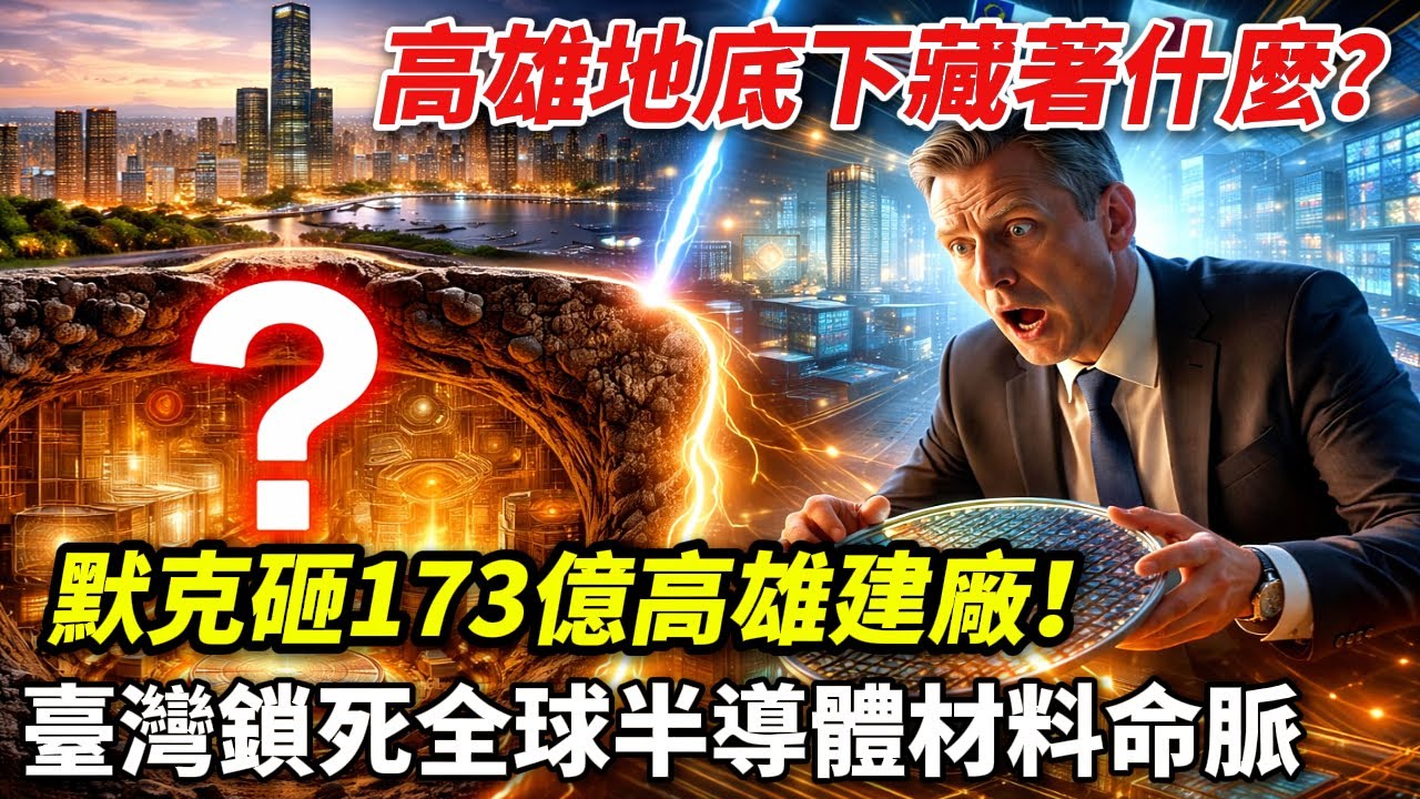 高雄地底下藏著什麼？ 默克砸173億高雄建廠！臺灣鎖死全球半導體材料命脈