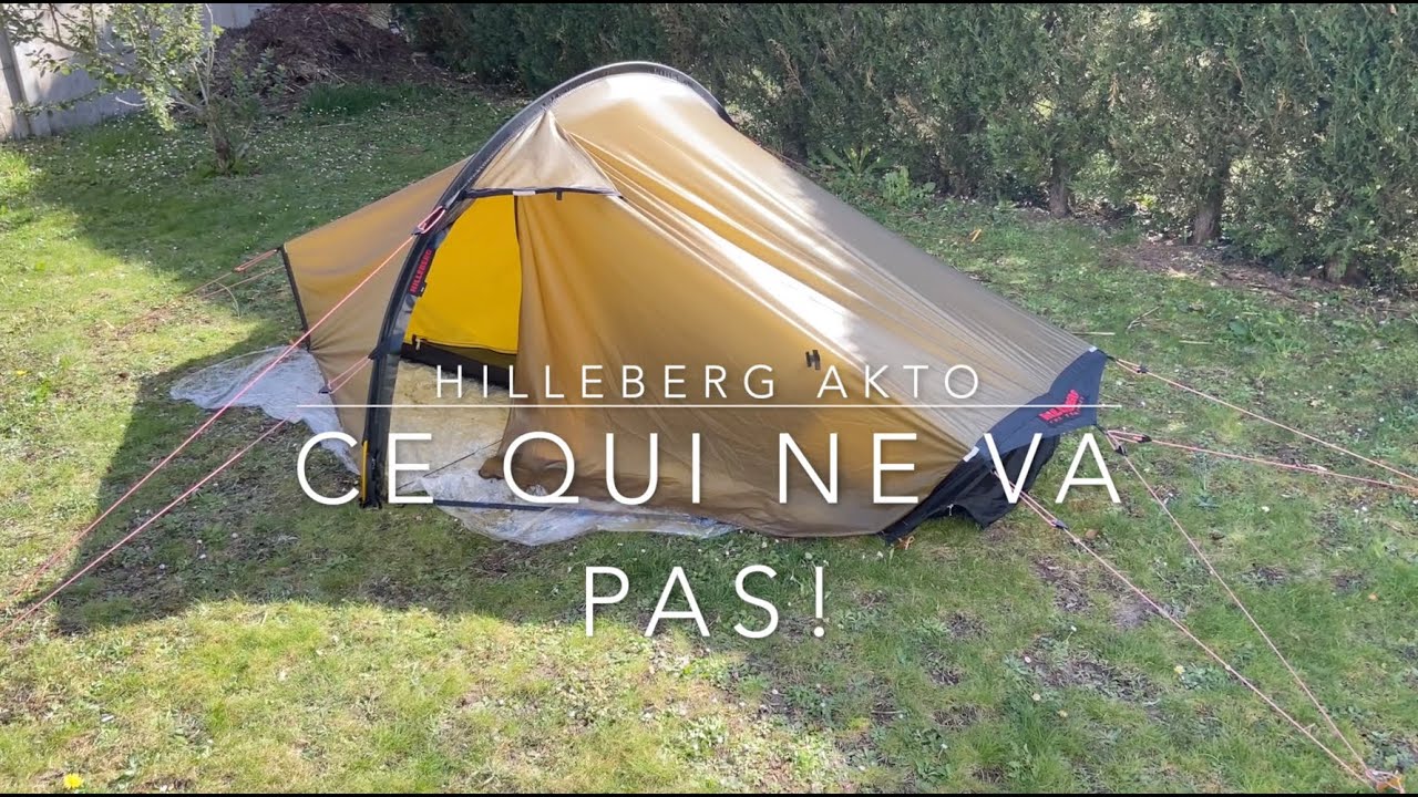 Hilleberg Akto: ce qui ne va pas!