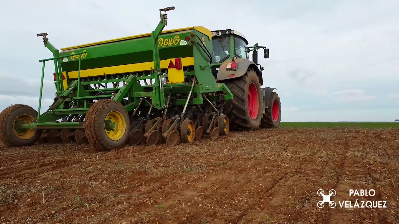 SIEMBRA DIRECTA | Fendt 824 + Gil disco | Guisantes 2021