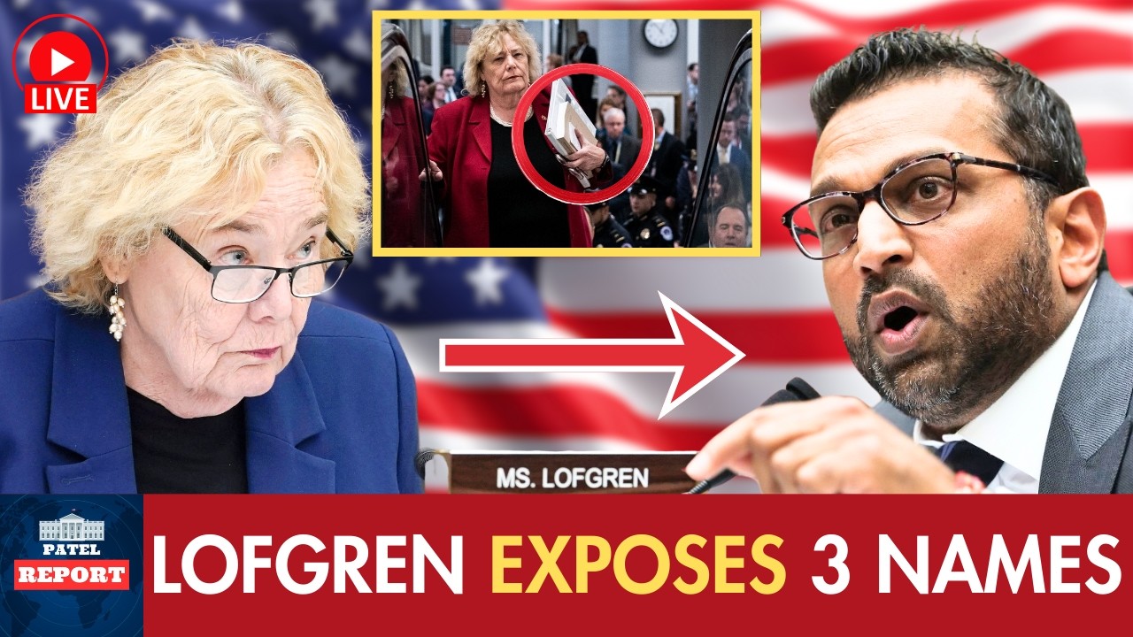BRUTAL: Lofgren Confronts Kash Patel With Names He Tried To Keep Hidden In Epstein Documents