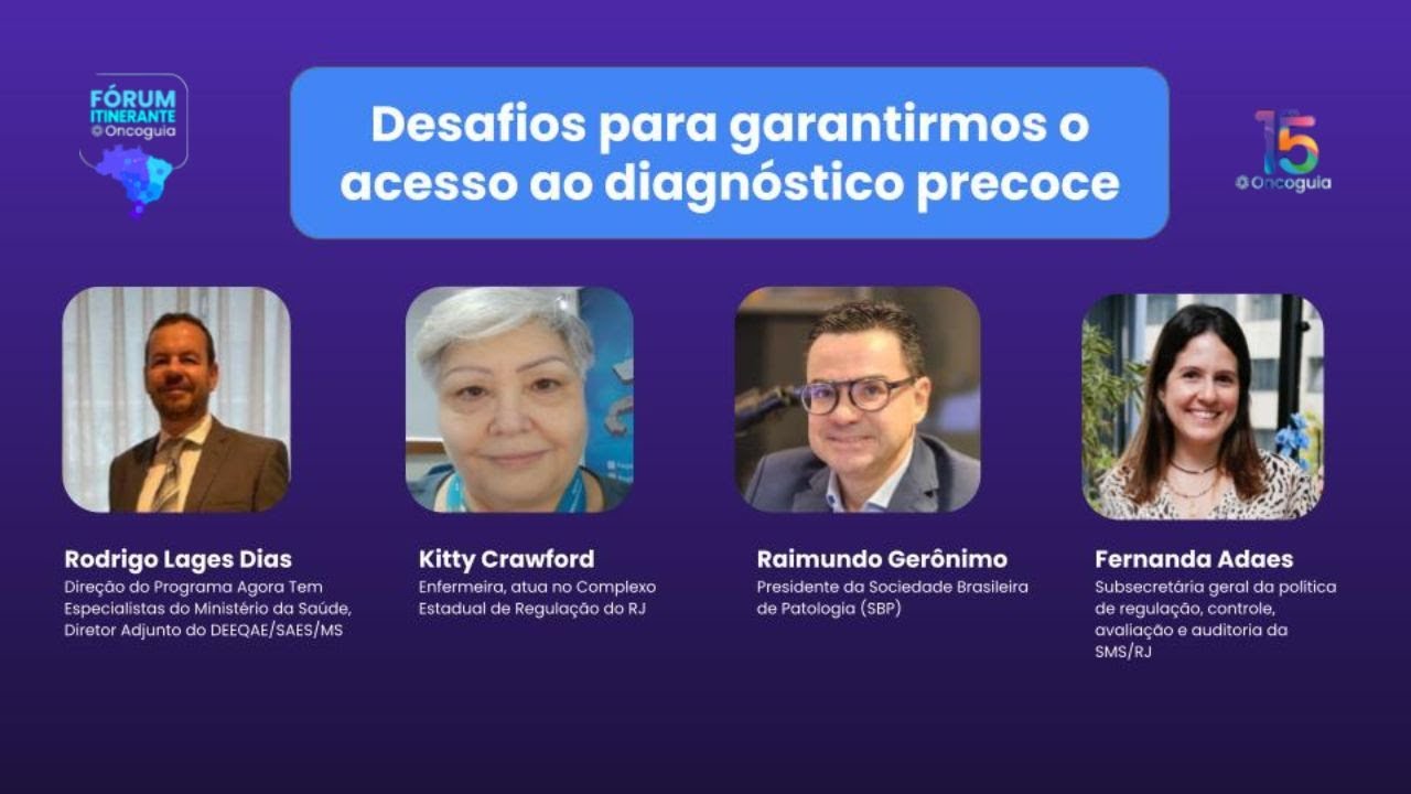 Fórum Itinerante Oncoguia - Rio de Janeiro/RJ - Desafios para o acesso ao diagnóstico precoce