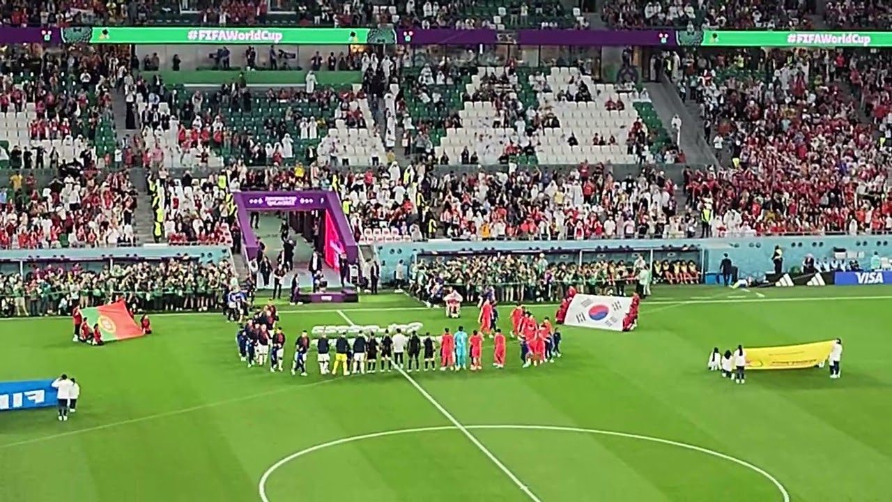 2022 FIFA Worldcup Qatar Korea Republic & Portugal Entrance(2022카타르월드컵 포르투갈전 선수입장 애국가)