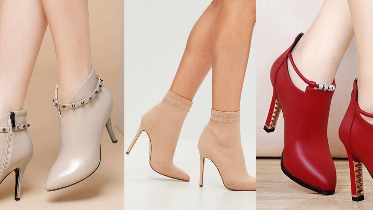 Gorgeous and unique,side zipper, attractive ankle high heel boots for girls