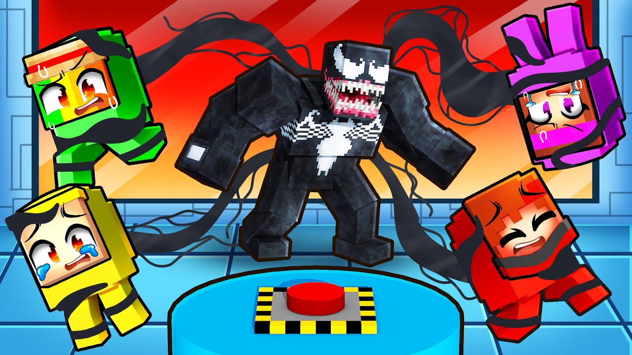 Je me transforme en VENOM sur AMONG US sur Minecraft !