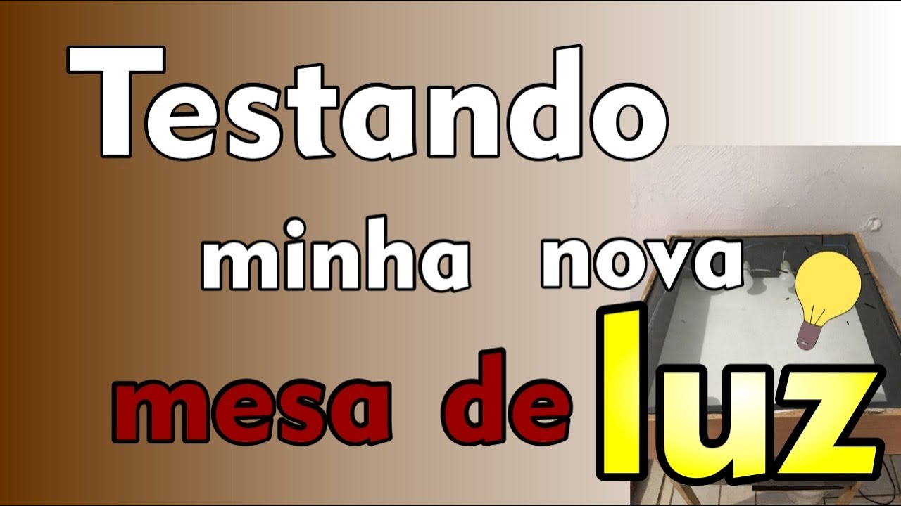 Testando minha nova mesa de luz!