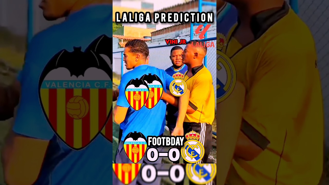 Real Madrid 🆚 Valencia gonna will be Prediction 🔥🐐 #laliga #realmadrid #valencia