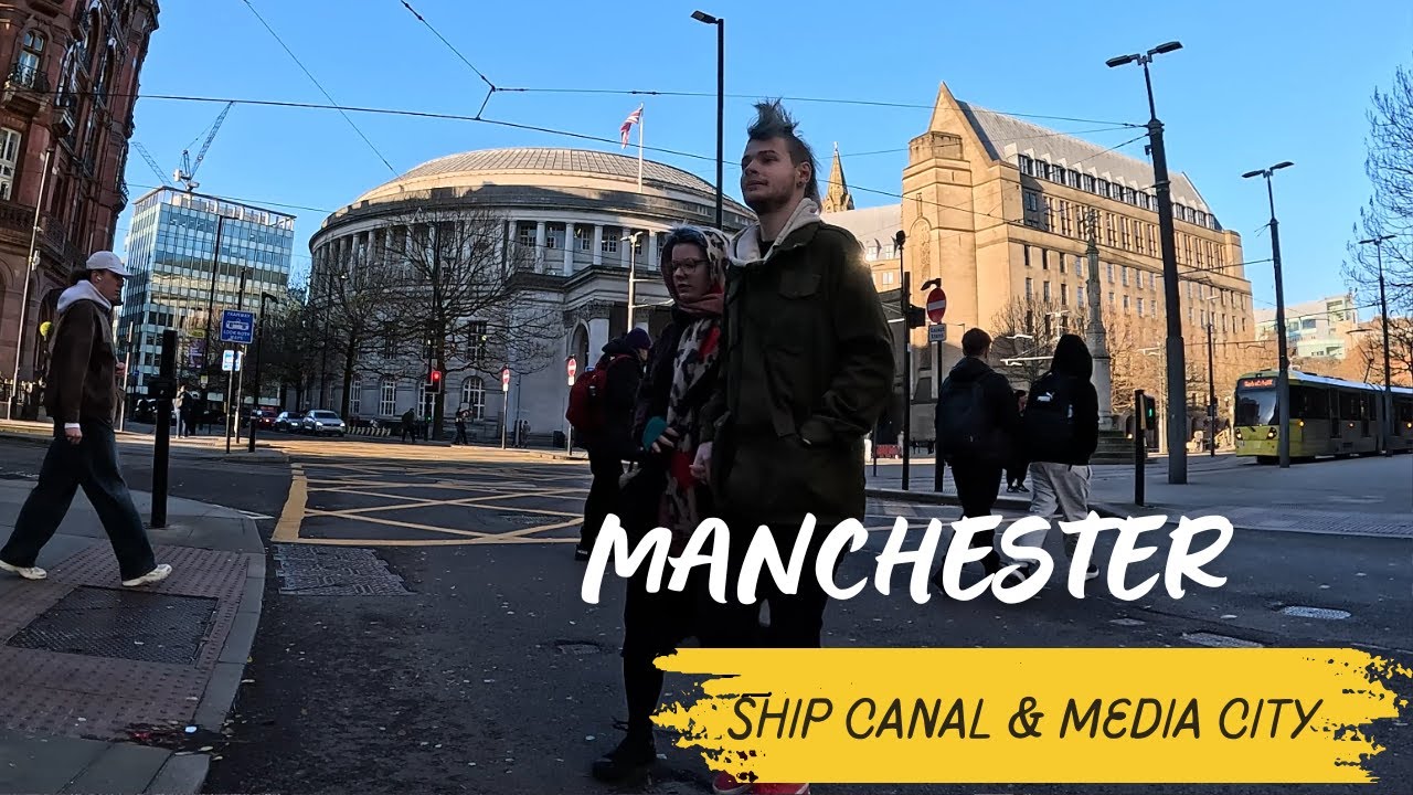 Manchester Ship Canal Cycling 4K &mdash; Ride to MediaCityUK