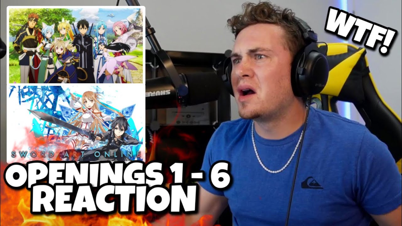 Reaction to SWORD ART ONLINE Openings (1-6)