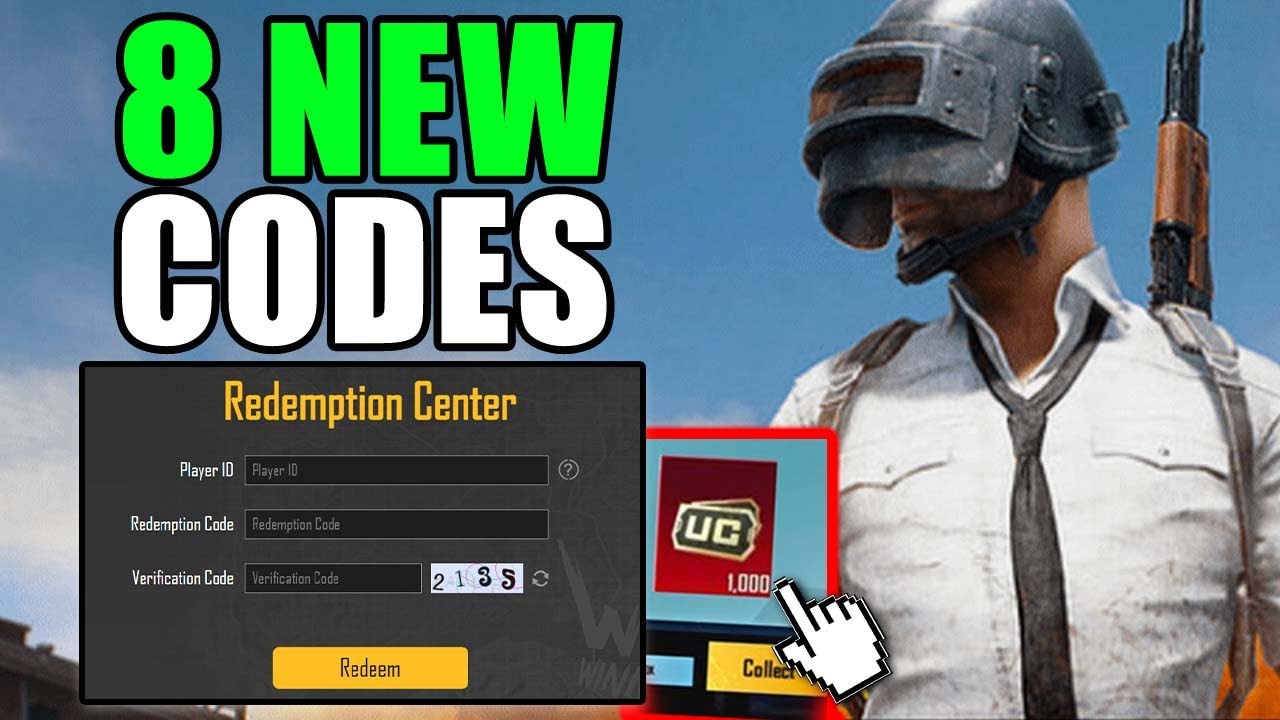 PUBG MOBILE CODES 2026 - PUBG MOBILE REDEEM CODE 2026 - REDEEM CODE PUBG