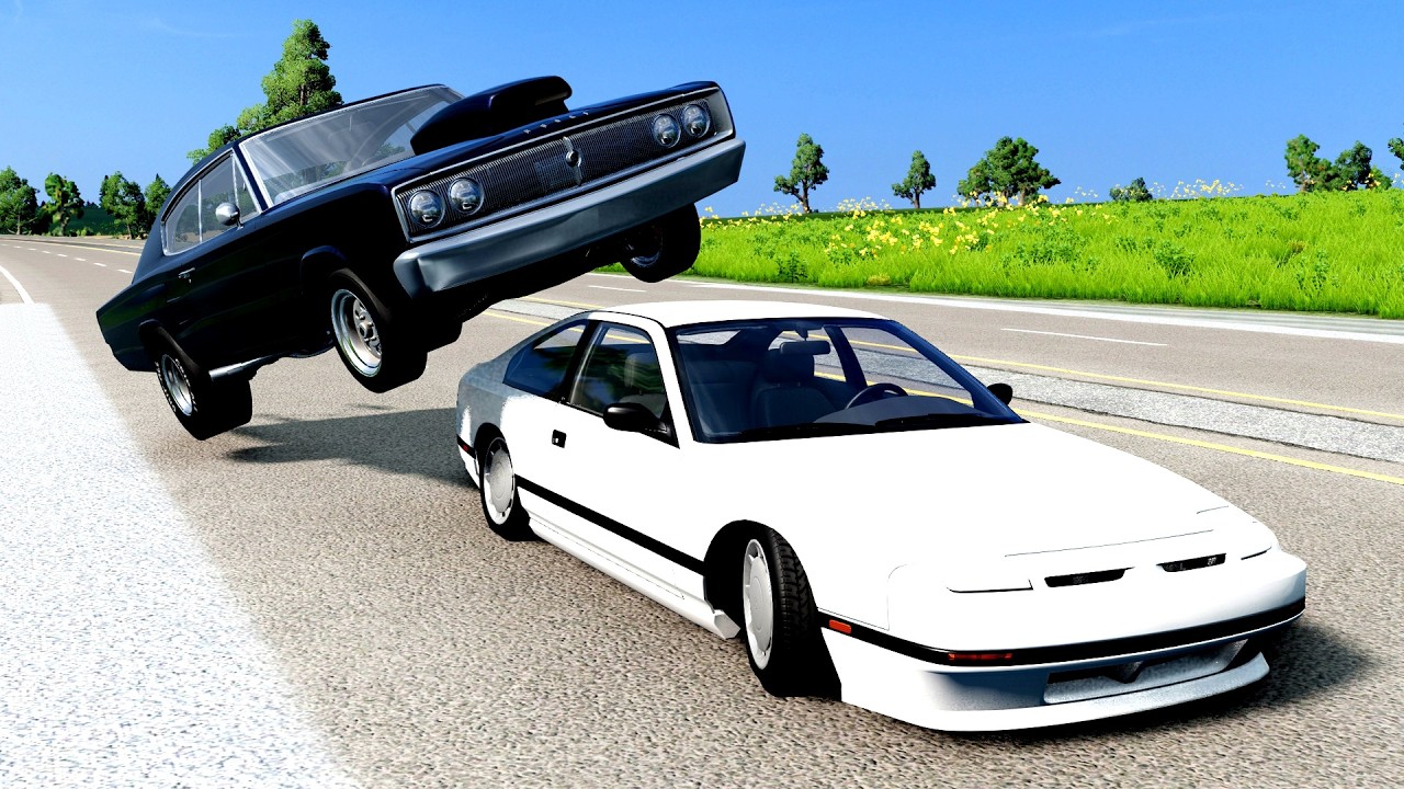 High Speed Traffic Car Crashes #258 - BeamNG Drive | CrashBoomPunk