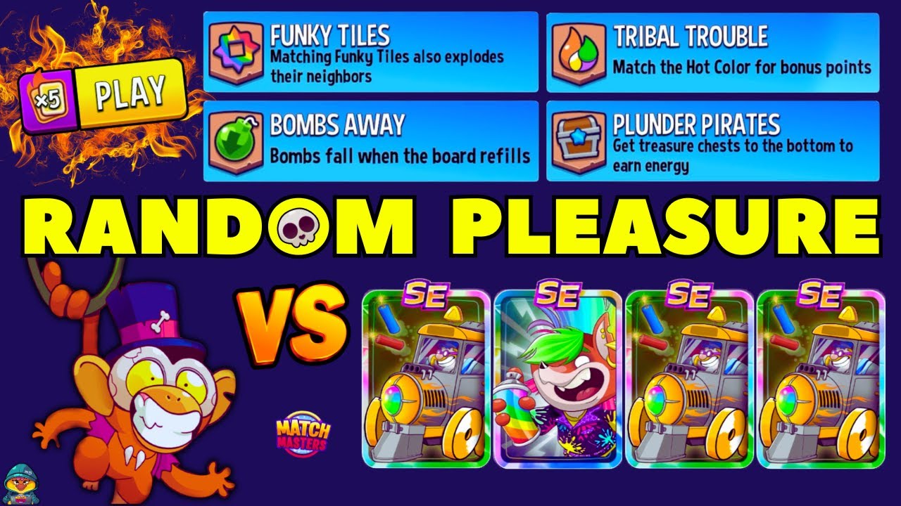 UNSTOPPABLE HIGH-STAKED MONKEY on x4 RANDOM MODES | Match Masters Random Studio + Super Sprint