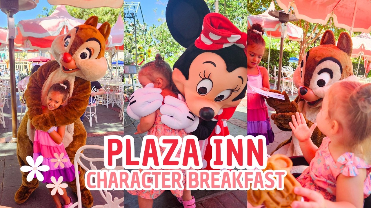 Plaza Inn Character Breakfast in Disneyland! We Met SO MANY Characters!