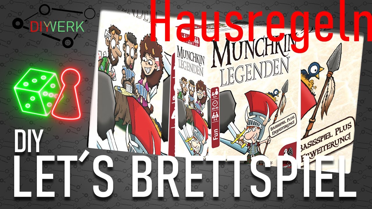 Let's Brettspiel - Munchkin für 2 Spieler - Hausregeln