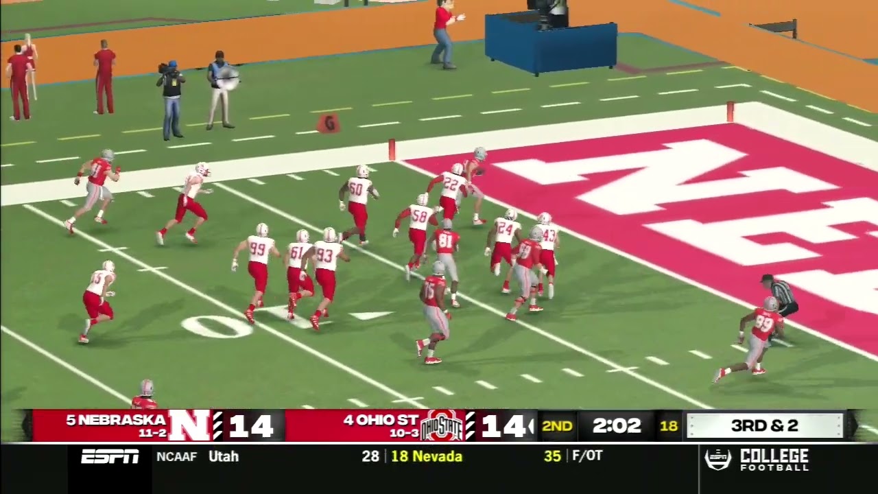 Ohio St. RB excellent tackle-breaking 30-yard TD run | 2034 NCAAFB Highlights