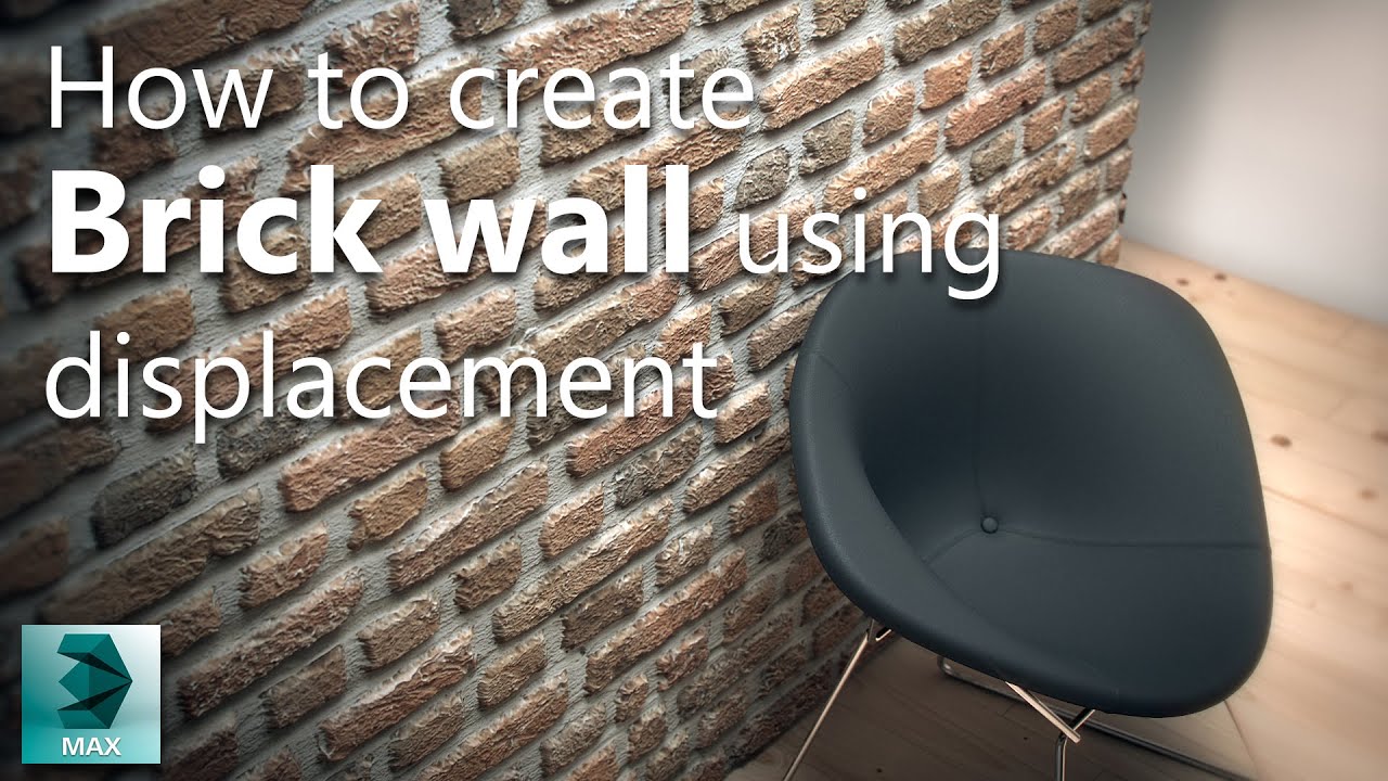Vray Displacement Tutorial - how to create a Brick Wall material in Vray