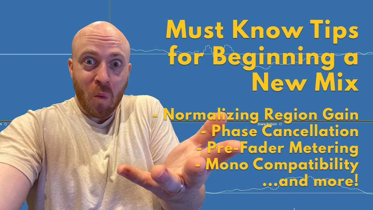Must Know Tips for Beginning a Mix (Phase Cancellation, Pre-Fader Metering, and More!)