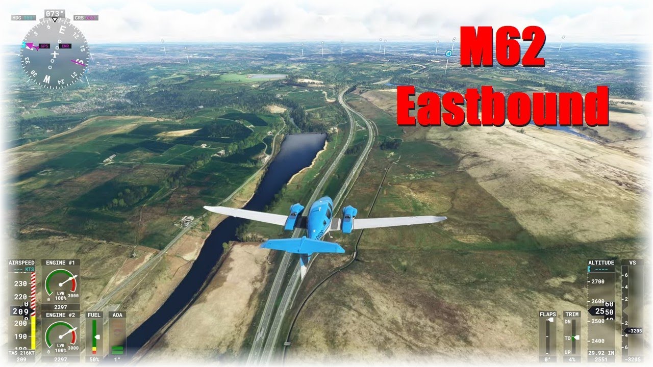 Microsoft Flight Simulator - Xbox Series X - M62 Eastbound [4K]