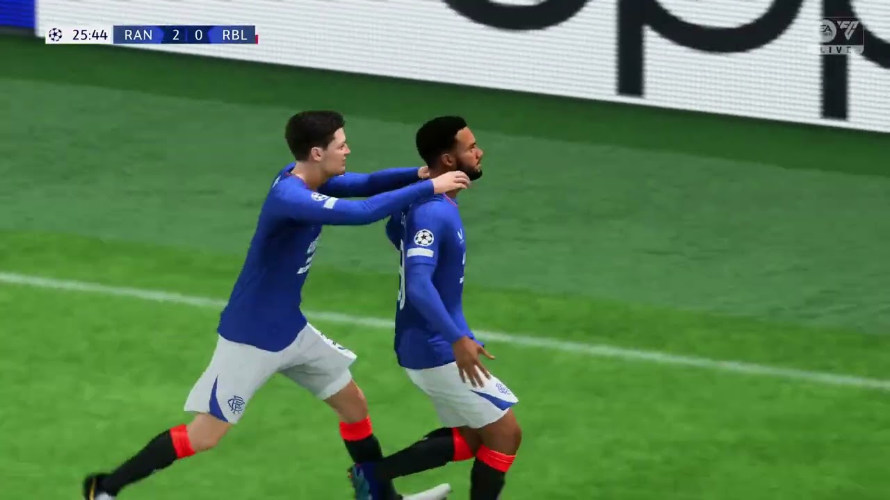 Golazo en Champions con el Rangers FC