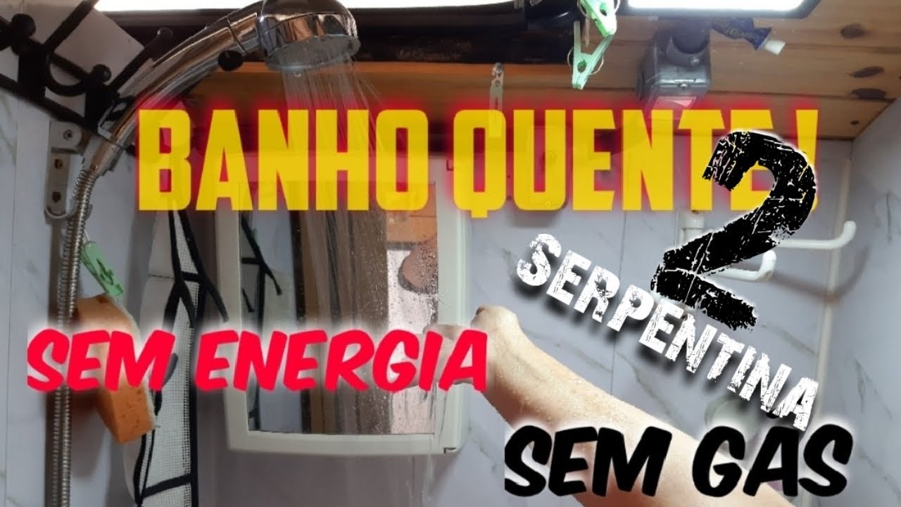 Aquecimento de água do chuveiro  sem gás sem energia opção  2