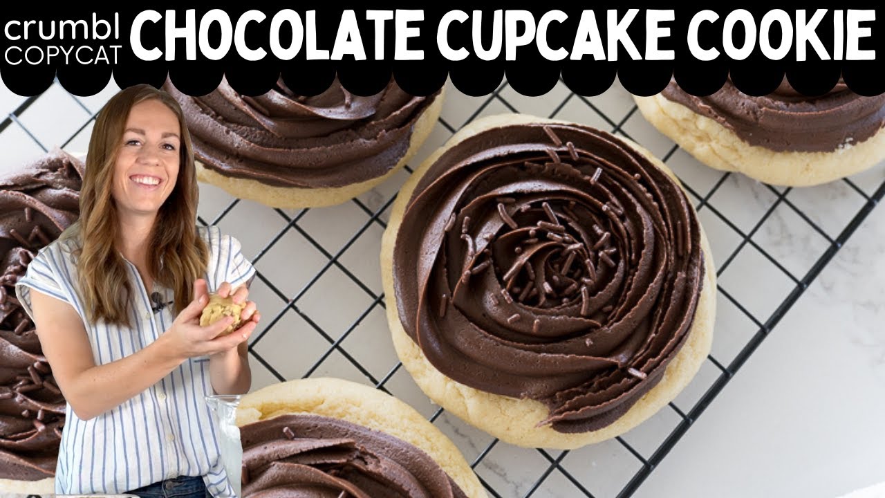 Crumbl Chocolate Cupcake Cookie Copycat Recipe