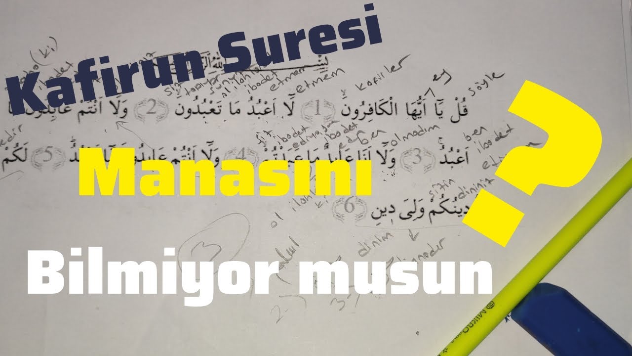 kafirun Suresi Anlamı, meali, tefsiri, Sebebi nuzulu