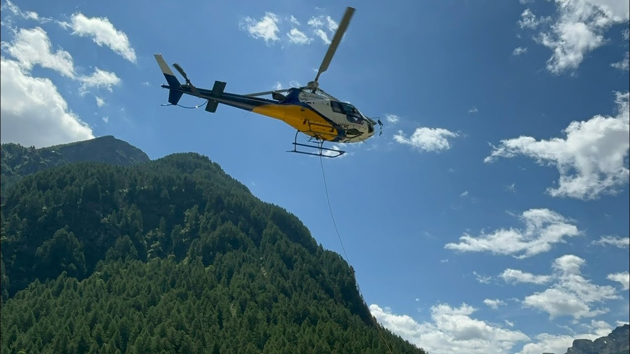 elitellina AS350B3 I-MCMC working in Fraciscio(SO)